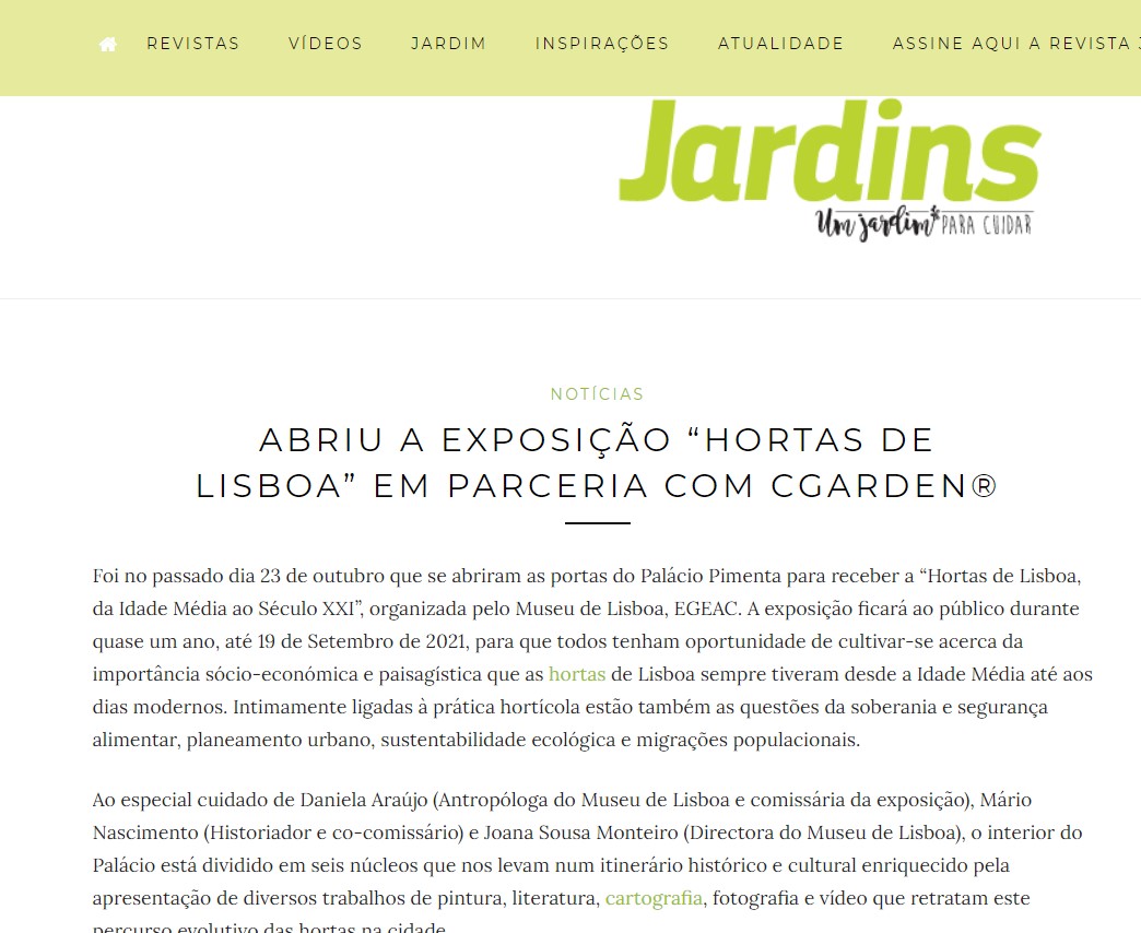 CGARDEN - Revista Jardins