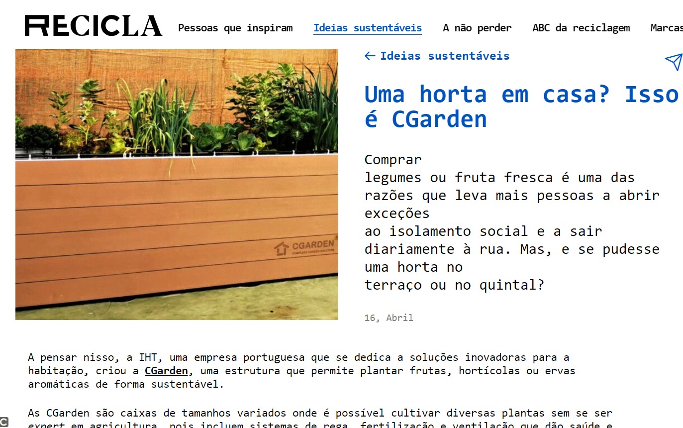 CGARDEN - Sociedade Ponto Verde